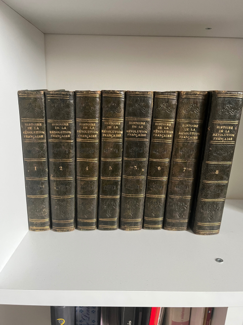 
															Collection 8 tomes Histoire Révolution Française 1853
														