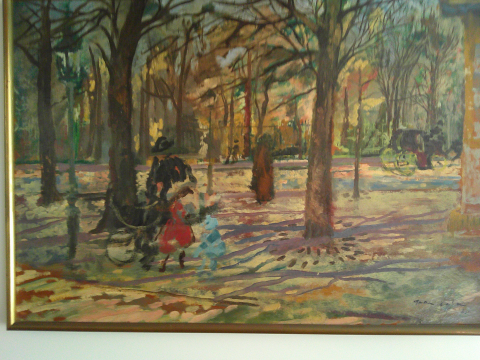 
															Tableau signé Grau-Sala  Huile sur toile
														