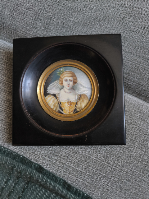 
															Petit peinture personnalité inconnue
														