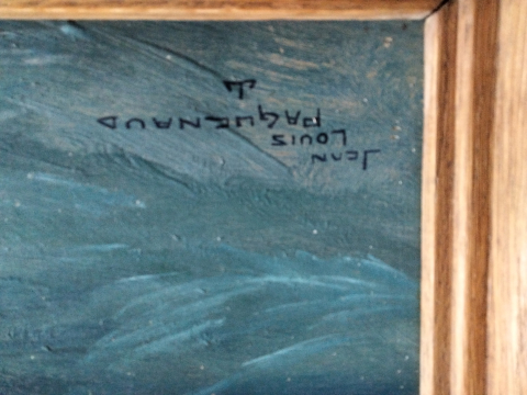 
															Paguenaud, marine, huile sur panneau bois
														