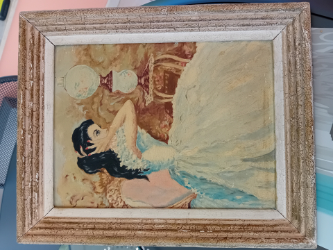 
															Tableau signé par Louise de Vilmorin
														