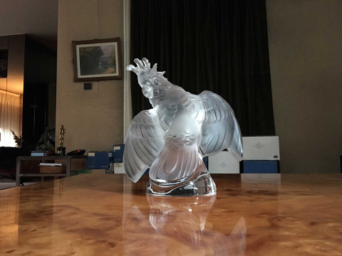 
															Sculptures en cristal Lalique : coq et bélier
														