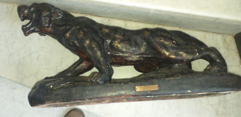 
															Tigre en Furie sculpture plâtre Aldo Bartelletti
														