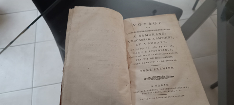 
															Livre ancien Voyage au cap de bonne espérance, cartographie
														