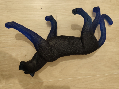 
															Panthère Florida Daum en pâte de cristal, signée
														