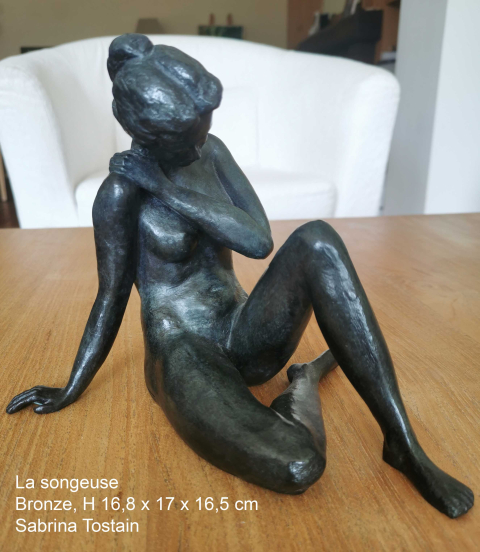 
															"La songeuse" bonze, Sabrina Tostain
														