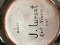 
													Assiétte vernissée signée Jean Lurcat
												
