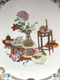 
													Plat creux porcelaine de Chine, Dynastie Qing,
												