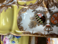 
													Vinaigrier,huilier porcelaine de Saxe
												