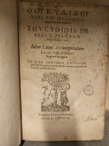 
													Livre THUCYDIDES  De Bello Peloponnesiaco libri VIII
												