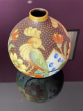 
													Lot 126  Charles CATTEAU (1880-1966) Pour BOCH FRÈRES KERAMIS Paire De Vases "Oiseaux"- 1934
												