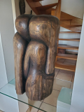 
													Sculpture en bois de Wang Keping, 65x35x35 cm
												