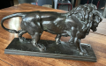 
													Lion qui Marche de Barye, bronze fondu, 39x10x21 cm
												