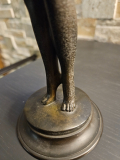 
													Sculpture en bronze Paul de Boulogne, danseuse élancée
												