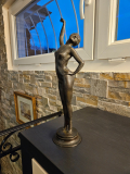 
													Sculpture en bronze Paul de Boulogne, danseuse élancée
												
