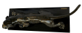 
													Sculpture en bronze patiné d'une panthère en marche
												