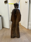 
													Statue de Saint Yves en bois, manoir breton
												