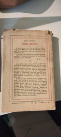 
													Ouvrage Poésie Critique I, dédicacé Cocteau
												