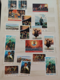 
													Lot de timbres chinois 67-68, collection sur pages
												