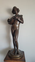 
													Chanteur florentin en bronze de Paul Dubois, 1865
												