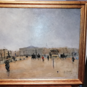 Place de la concorde après une averse Abel Truchet 1892