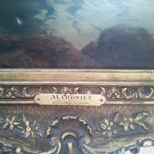 tableau signé MARONIEZ