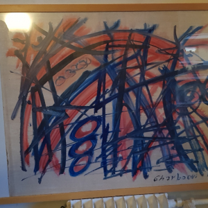 Peinture de jilali gharbaoui  de 1967