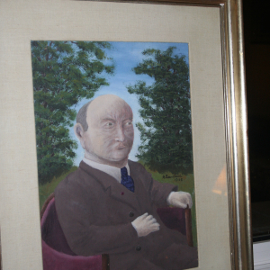Andre BAUCHANT - Portrait de monsieur Foray conservateur du musée d'art moderne de Grenoble