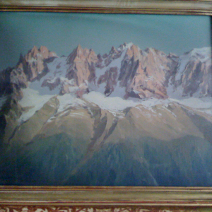 Vue de Chamonix de Charles-Henri Contencin