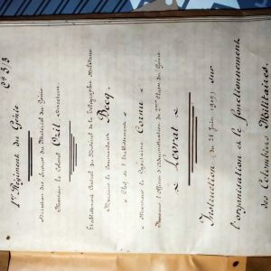 manusrit colombiers militaires guerre 14/18