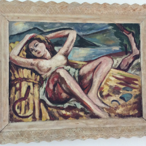 D de Segonzac.  Peinture au couteau sur toile