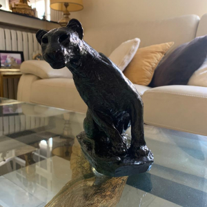 Lionne bronze roger godchaux