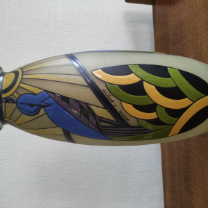 vase verre signé GOBENA BERNARD Paul