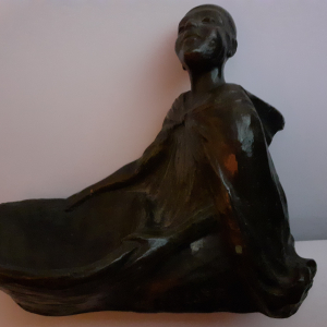 EDOUARD-MARCEL SANDOZ ( 1881-1971 ) JEUNE ARABE EN BRONZE