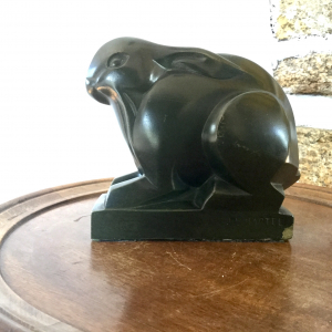 JJ Martel lapin en bronze