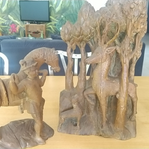 Passion de St Hubert, bois du 13eme siècle