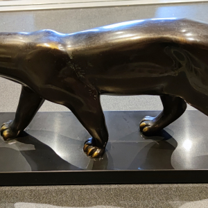 Panthère bronze signée Bracquemond
