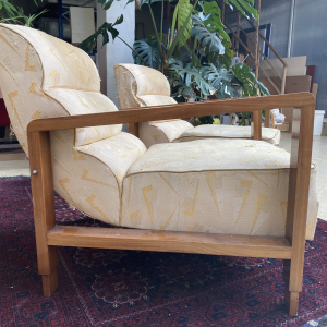 Paire de fauteuils art déco non rénové