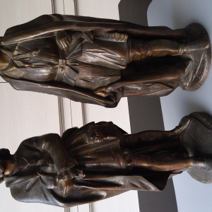 Paire de bronze  signés Émile Blavier