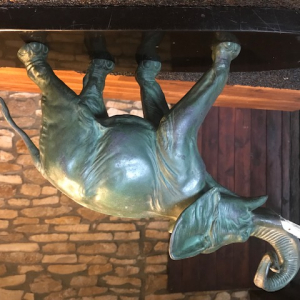 Régule élephant signé IRENEE ROCHARD