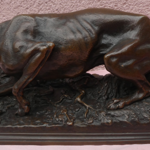 PJ MENE  chien a l'arrêt  fondeur SUSSE Frères Paris