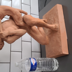 terre cuite ,légende du chien de Montargis