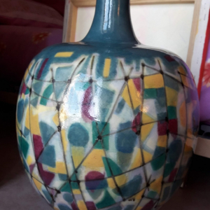 Grand vase signé À.Plantard