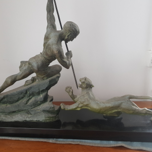 Sculpture R. Varnier " Le chasseur "