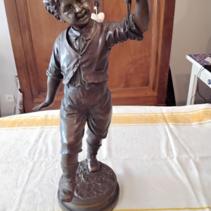 Bronze Jour de Bonheur signé R Guillaume