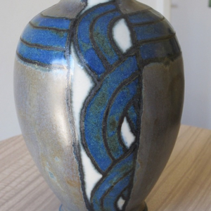 petit vase HB Quimper Odetta grès Art Déco