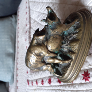 Bronze animalier de sangliers