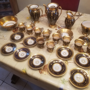 Service à café en porcelaine