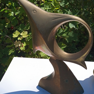 Poisson en laiton bronze