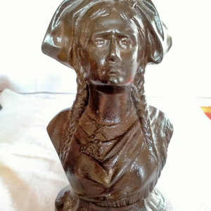 PAIRE DE CHENETS EN FONTE